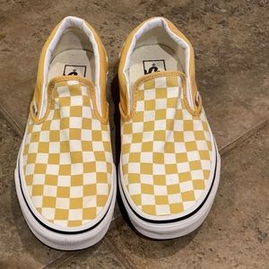 Vans Checkerboard Slipon Sneakers Size M7.5/W9
